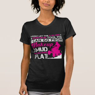 ATV Girl Makeup Offroad vehicles Quad Bike Driver T-Shirt