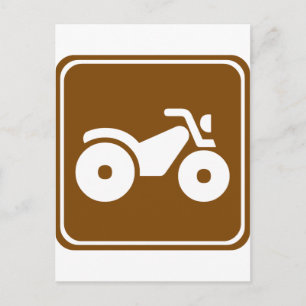 ATV Highway Sign Postcard