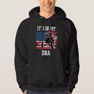 ATV It's in my DNA Quad Bike Four Wheeler American Hoodie