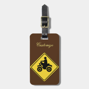 ATV Mudding Sign Thunder_Cove Luggage Tag