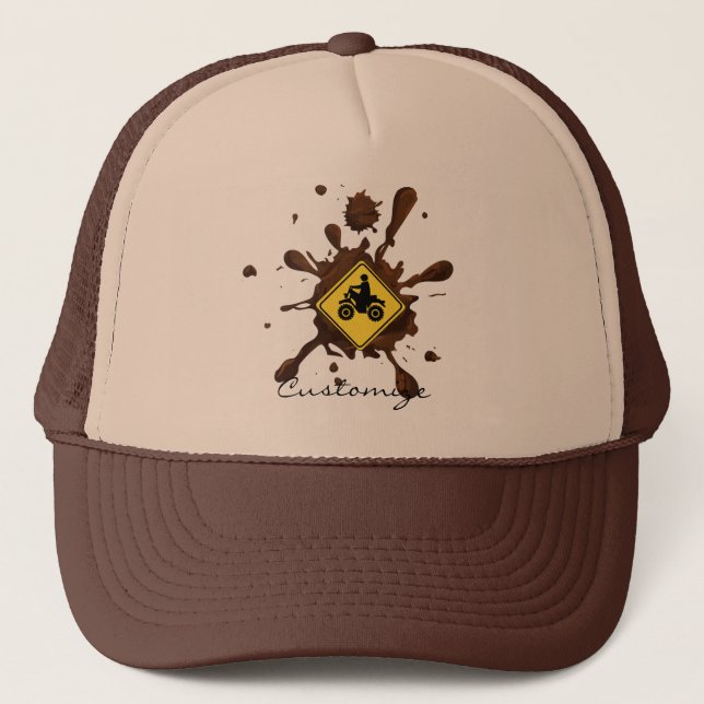 ATV Mudding Sign Thunder_Cove Trucker Hat (Front)