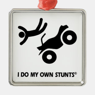 ATV My Own Stunts Metal Tree Decoration