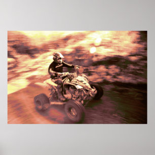 ATV offroad racing Poster