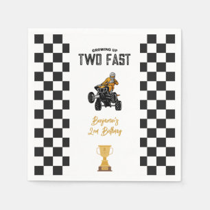 ATV Quad 4 Wheeler 2nd Birthday Party Napkin