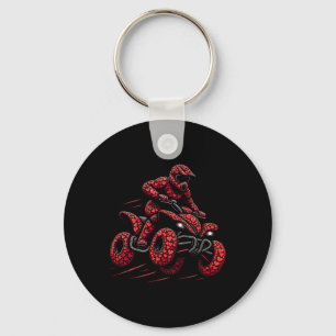 Atv Quad 4 Wheeler Bike Heart Atv Rider Boys Mens  Key Ring