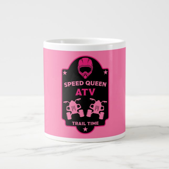 Atv quad adventures   large coffee mug (Front)