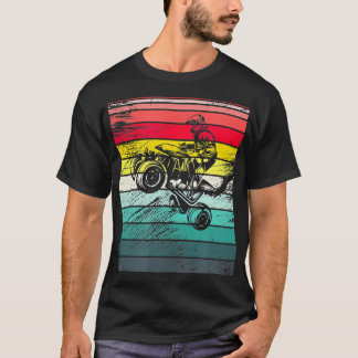 ATV Quad Bike 4 Wheeler Retro Vintage ATV Riding F T-Shirt