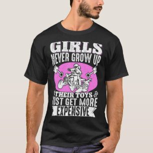 ATV Quad Biker Four Wheeler Vintage Girls Never Gr T-Shirt
