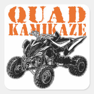 ATV Quad Kamikaze Square Sticker