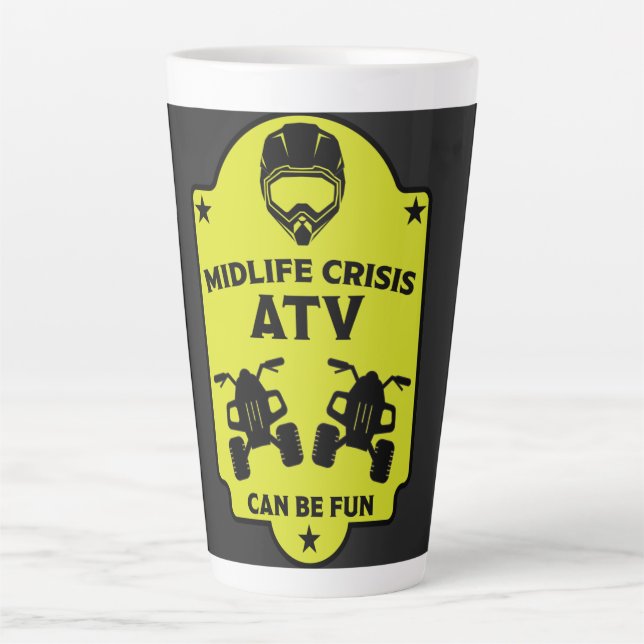 ATV Quad Outdoor Adventures  Latte Mug (Front)
