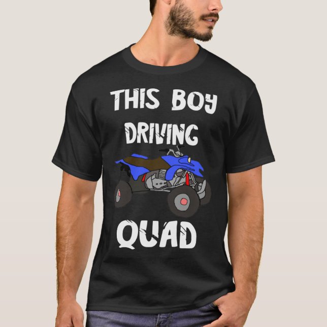 ATV Quad Rider Offroad Biker Boys Four Wheeler Bik T-Shirt (Front)