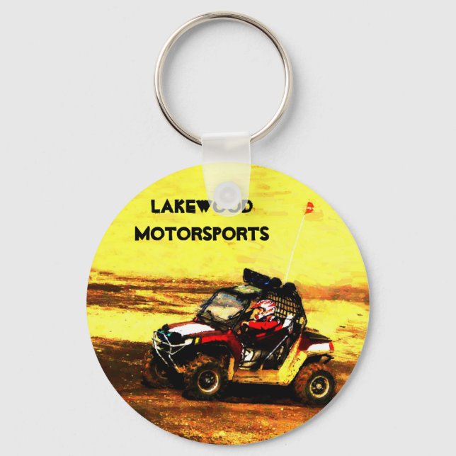 ATV Rider - All Terrain Extreme  Motorsports Key Ring (Front)