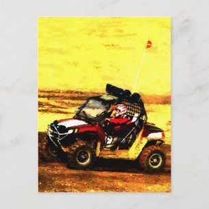 ATV Rider - All Terrain Extreme  Motorsports Postcard
