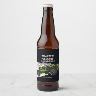 ATV UTV Offroad Adventure Extreme Sports Car Club Beer Bottle Label