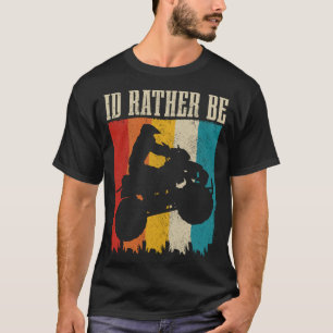 ATV Vintage Funny Retro Quad Bike Four Wheeler Whe T-Shirt
