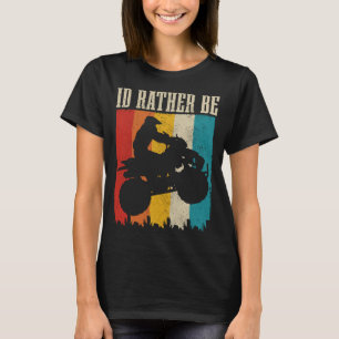 ATV Vintage Funny Retro Quad Bike Four Wheeler Whe T-Shirt