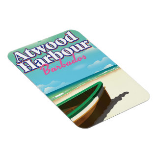 Atwood Harbour Bahamas travel poster Magnet