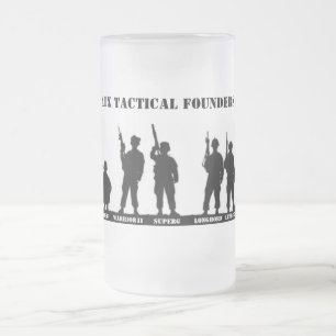 ATX Tactical Founders Glass Frosted Glass Beer Mug