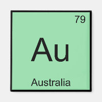 Au - Australia Chemistry Element Symbol Aussie Tee