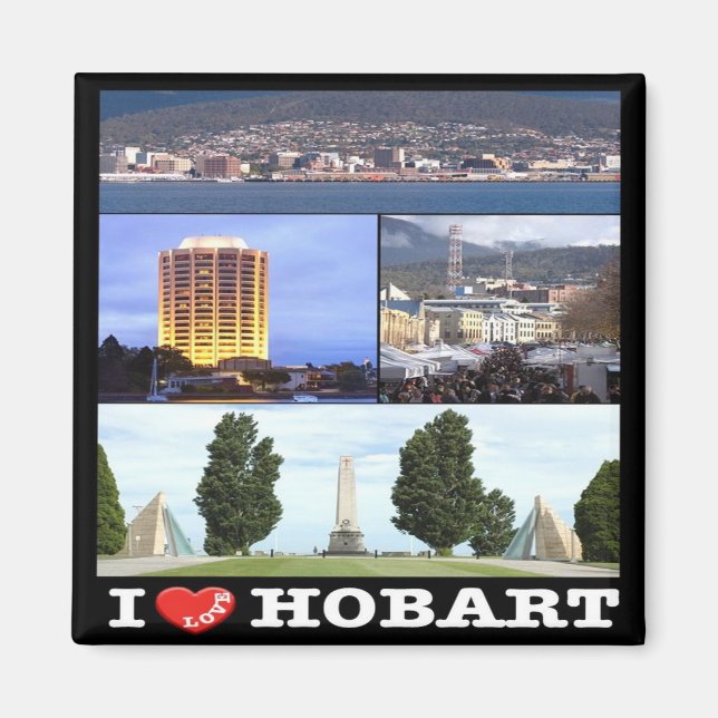 AU - Australia - Hobart - I Love Magnet (Front)