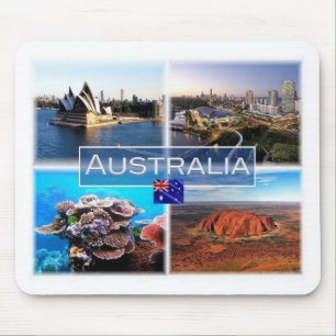 AU Australia - Sydney - Opera House - Gold Coast Mouse Mat