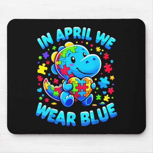 Au Awareness Dino T-Rex Mouse Mat (Front)