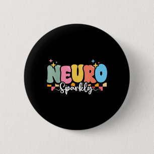 Au Awareness Neurosparkly Adhd Neurodiversity Sped 6 Cm Round Badge