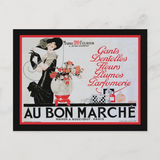 Au Bon Marche Postcard (Front)