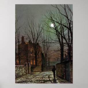 AU CLAIR DE LUNE-GRIMSHAW-PRINT POSTER