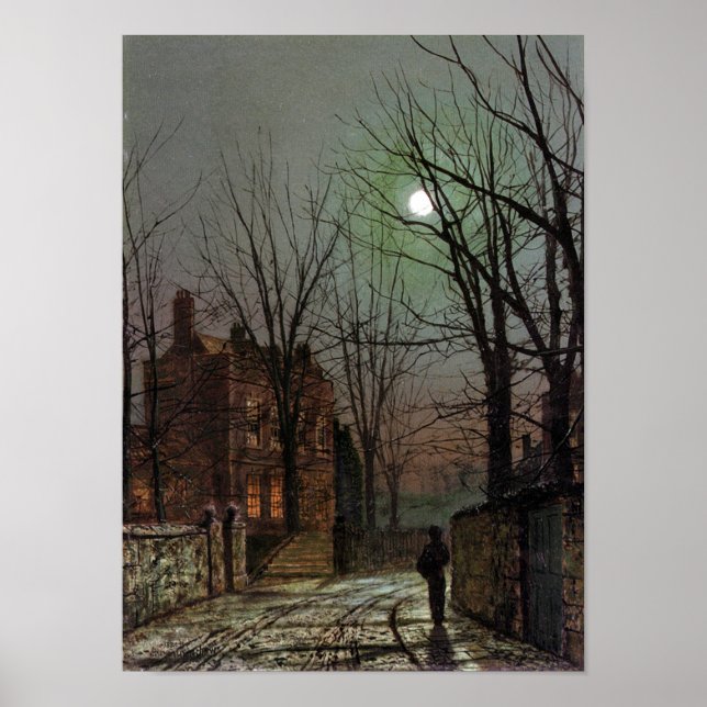 AU CLAIR DE LUNE-GRIMSHAW-PRINT POSTER (Front)