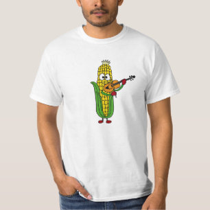 AU- Funny Corn Playing Fiddle or Violin Shirt