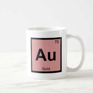 Au - Gold Chemistry Periodic Table Symbol Coffee Mug