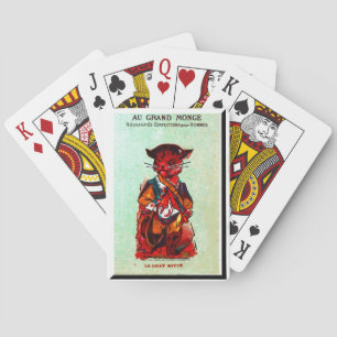 "Au Grand Monge~Kitty" Playing Cards