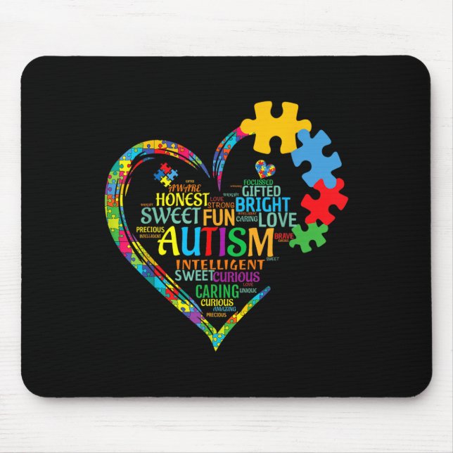 Au Heart Support Au Awareness Mouse Mat (Front)