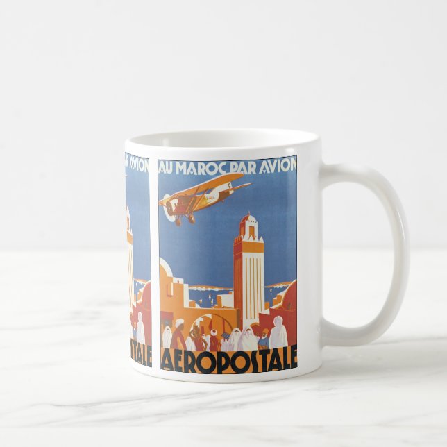 Au Maroc Par Avion Coffee Mug (Right)