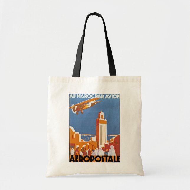 Au Maroc Par Avion Tote Bag (Front)
