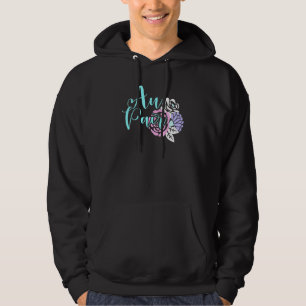Au Pair Design with Flowers Hoodie