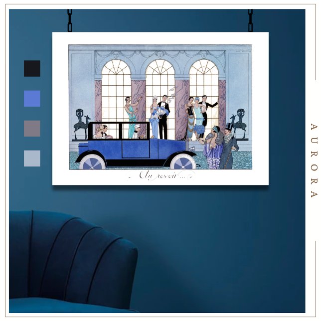 Au Revoir 1920 by George Barbier Poster (Creator Uploaded)