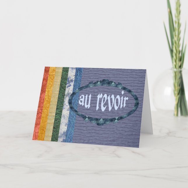 Au Revoir Card (Front)