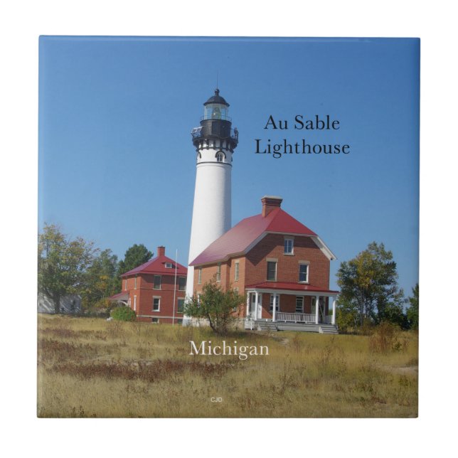 Au Sable Lighthouse tile (Front)