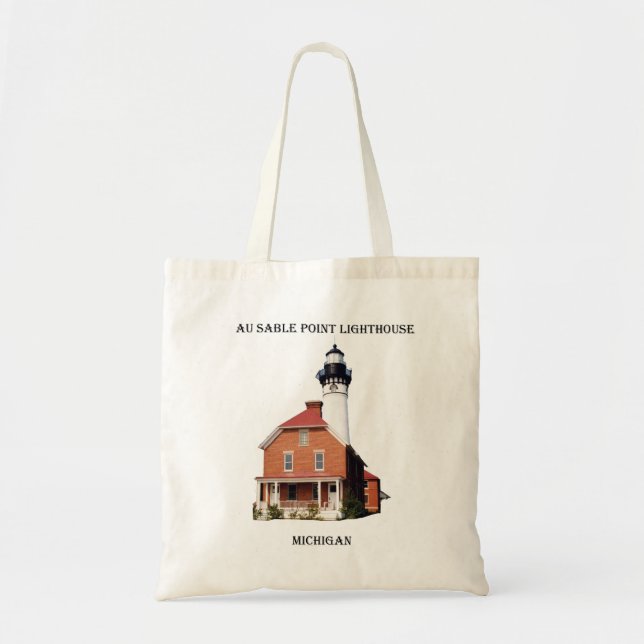 Au Sable Point Lighthouse cutout bag (Front)
