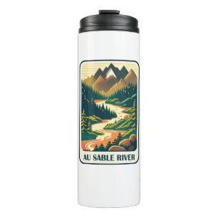 Au Sable River Michigan Colours Thermal Tumbler