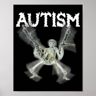 Au Skeleton Meme Funny Men Women Kids Poster