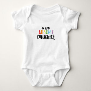 Au- some daughter baby bodysuit