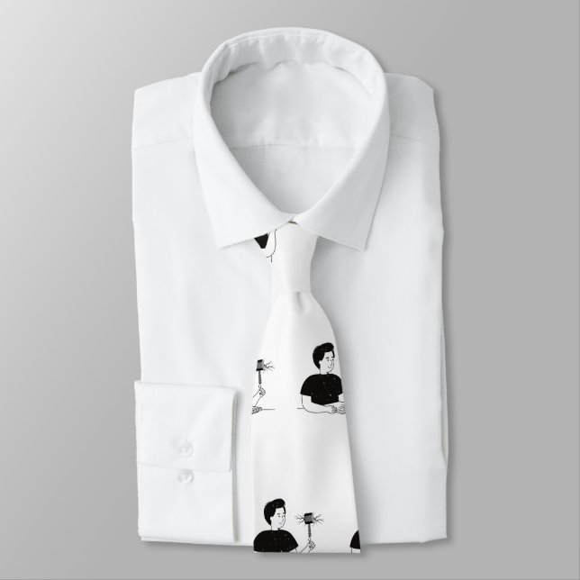 AU -THOR  NECK TIE (Tied)