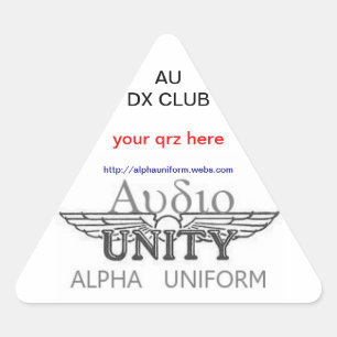 AU Triangular Stickers