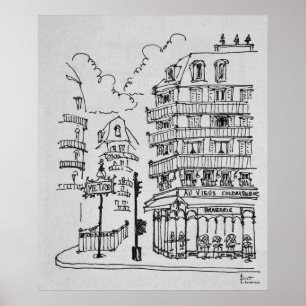 Au Vieux Colombier Boulevard Raspail France Poster