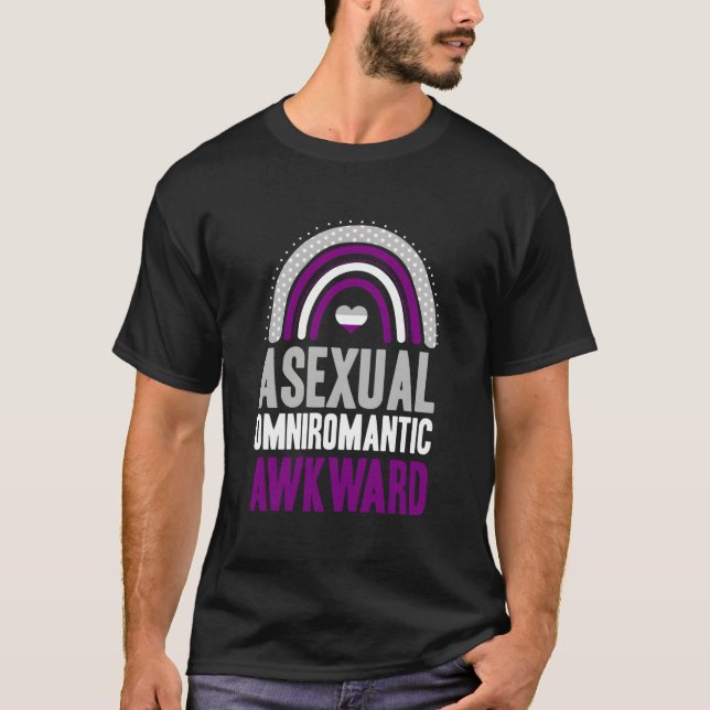Aual Omnirotic Awkward Aual Pride Bohemian Rainbow T-Shirt (Front)