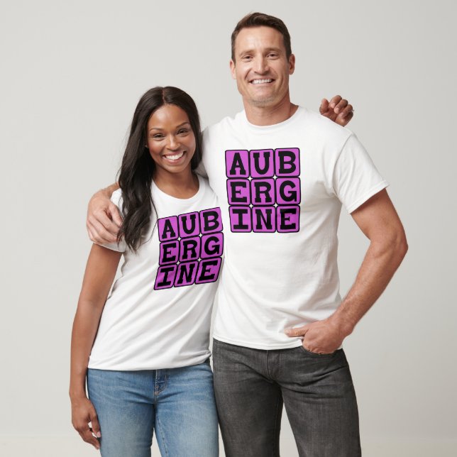 Aubergine, Eggplant T-Shirt (Unisex)