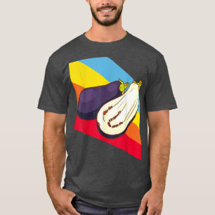 Aubergine Eggplant Vegetables Food Vegan Vegetaria T-Shirt